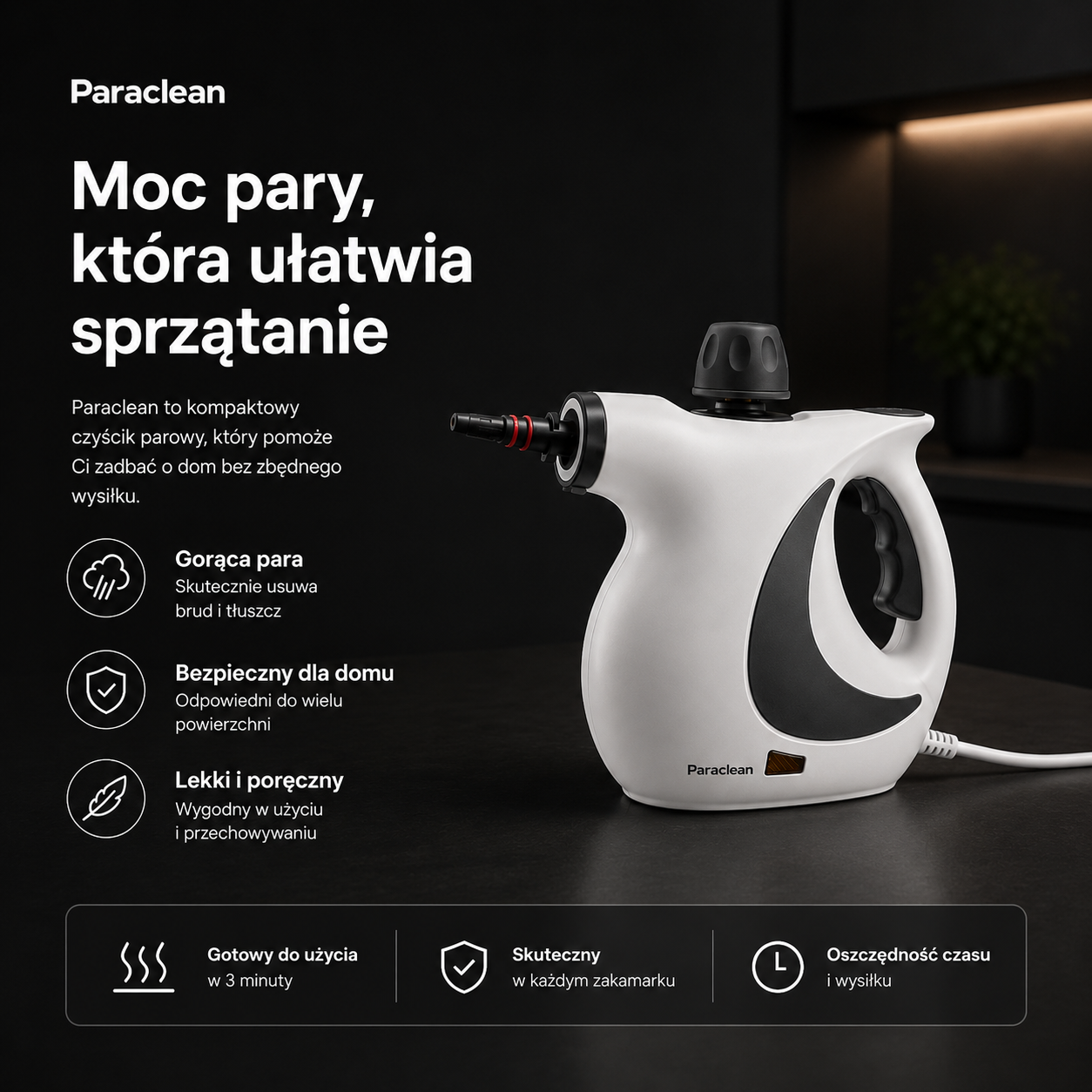 Wielofunkcyjna myjka parowa ParaClean™